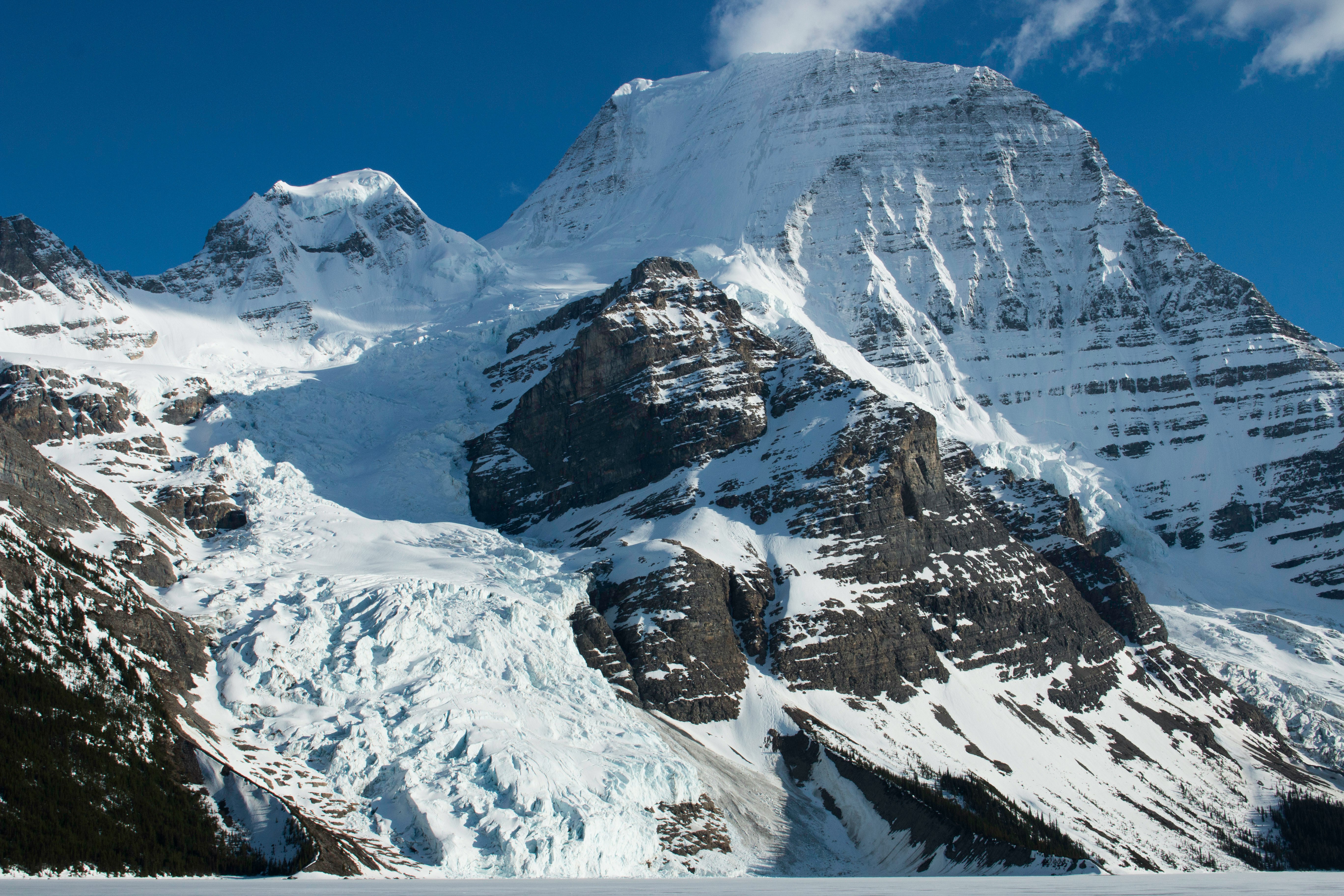 mountain covered with snow